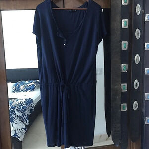 Dress M Monoprix Blue included T-shirt women ideal for work pit to pit 21